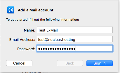 Apple Mail Configuration